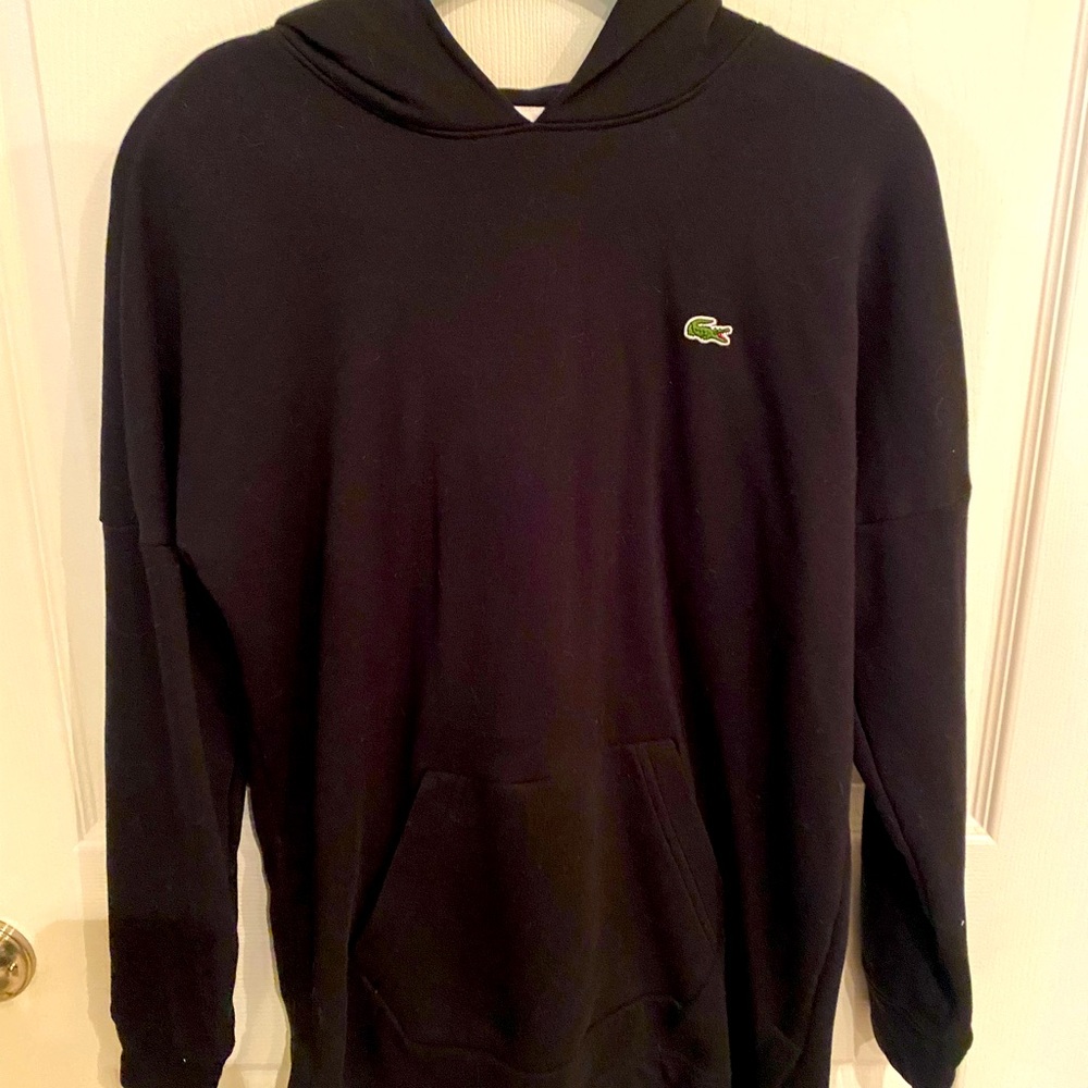 Lacoste Black Hoodie Sweatshirt